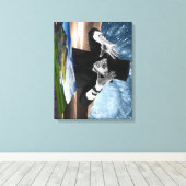 God speelt 2 canvas afdruk (Insitu (Houten vloer))