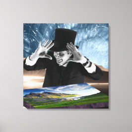 God speelt 2 canvas afdruk