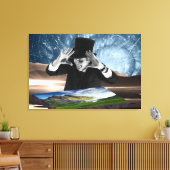 God speelt 2 canvas afdruk (Insitu (Woonkamer))