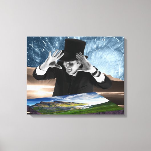 God speelt canvas afdruk (Voorkant)