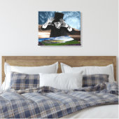 God speelt canvas afdruk (Insitu (Slaapkamer))