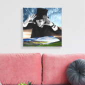 God speelt canvas afdruk (Insitu (Woonkamer))