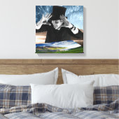 God speelt canvas afdruk (Insitu (Slaapkamer))