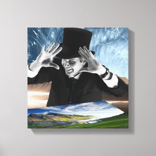 God speelt canvas afdruk (Voorkant)