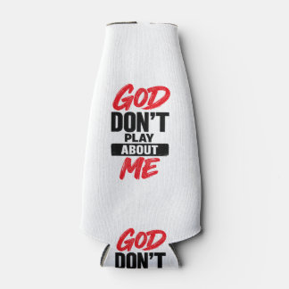 God speelt niet met mij Christelijk geloof Quote Flesjeskoeler