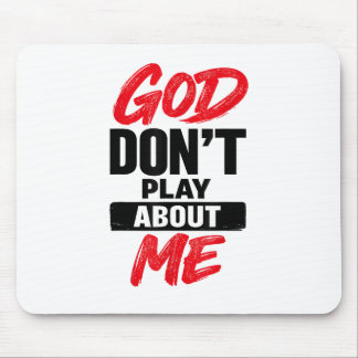 God speelt niet met mij Christelijk geloof Quote Muismat