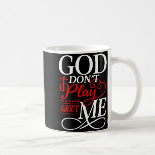God speelt niet met mij Irrationeel geloof Koffiemok