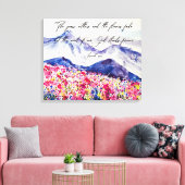 God staat voor eeuwig canvas afdruk (Insitu (Woonkamer))