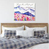 God staat voor eeuwig canvas afdruk (Insitu (Slaapkamer))