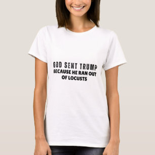 God Stuurde Trump Omdat Hij Sprinkhanen Op Had Ant T-shirt