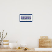 "God telt de sterren" Psalm 147:4-5, vertaling Poster (Keuken)