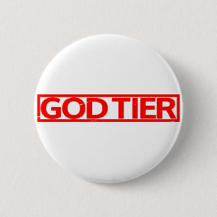 God Tier Stamp Ronde Button 5,7 Cm