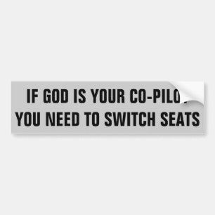 God Uw meester? Switch-sessies Bumpersticker