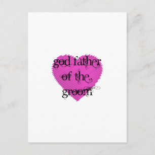 God Vader van de Groom Briefkaart