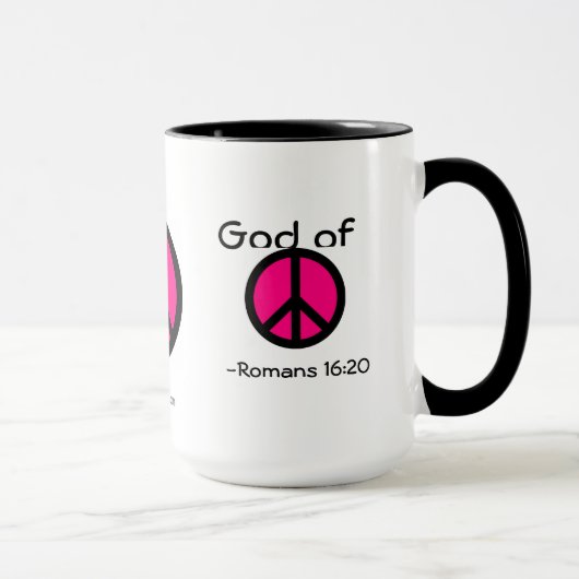 God van de Vrede teken gotGod316.com Mok (Rechts)