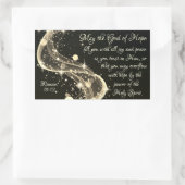 God van hoop, Romeinen 15:13 Bijbelverse, Kerstmis Rechthoekige Sticker (Tas)