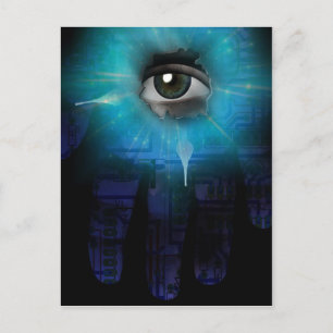 God van Machines Briefkaart