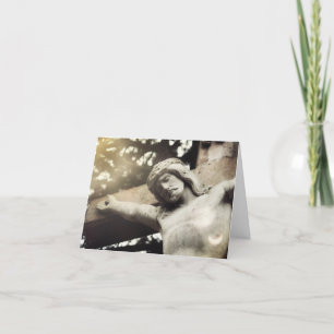 God verbergt geloof en liefde bedankkaart