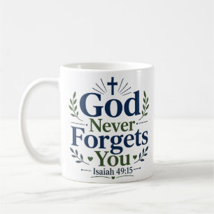 God Vergeet Je Nooit Spirituele Hoop Citaat Koffiemok