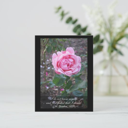 God verhoede dat ik mezelf zou moeten weten - Goet Briefkaart (Staand voorkant)