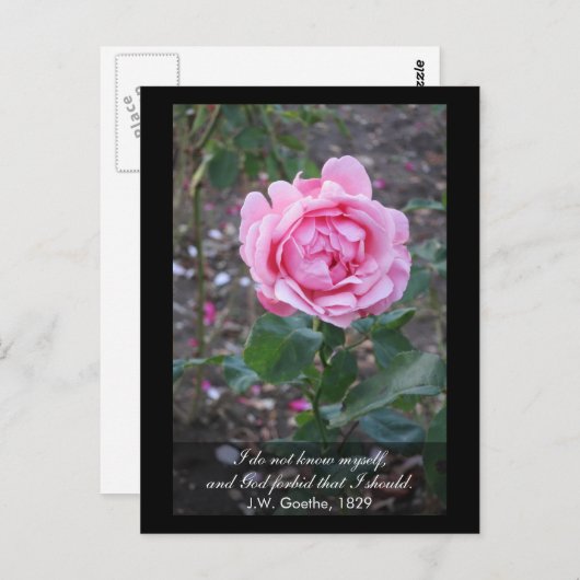 God verhoede dat ik mezelf zou moeten weten - Goet Briefkaart (Voorkant / Achterkant)