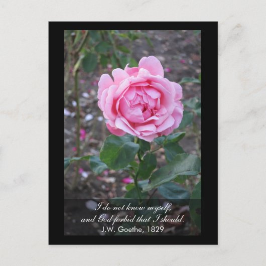 God verhoede dat ik mezelf zou moeten weten - Goet Briefkaart (Voorkant)