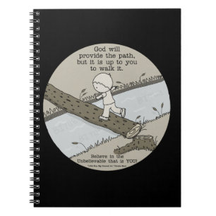 God verschaft een pad notitieboek