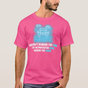 God verwijderde de vloed niet, maar hij beschermde t-shirt