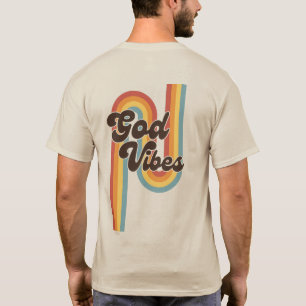 God vibes  retro geloof Christelijk T-shirt