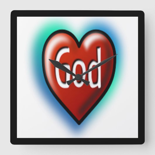 GOD VIERKANTE KLOK (Voorkant)