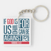 God voor ons sleutelhanger (Achterkant)