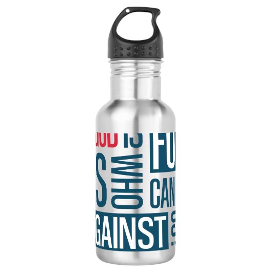 God voor ons waterfles  (Voorkant)