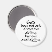 God vraagt niet... magneet (Voorkant / Achterkant)