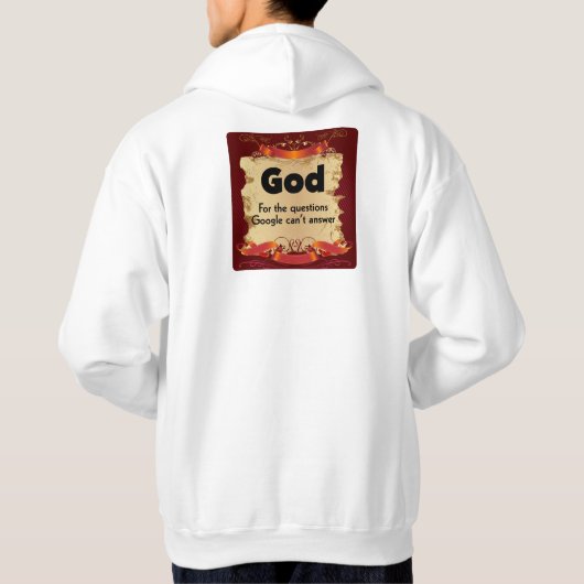 God, Vragen, Google Hoodie (Achterkant)