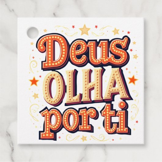 God waakt over je bedankjes labels (Voorkant)