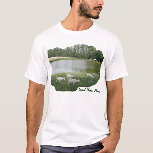 God was hier - GeitenBoerderij T-shirt (Voorkant)