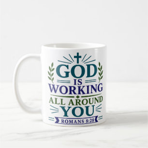 God Werkt Overal Om Je Heen Inspirerende Quote Koffiemok