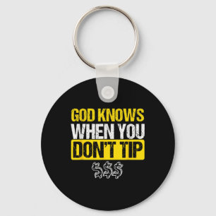God White Tip Bartender Barman Ober Pub Gift Sleutelhanger