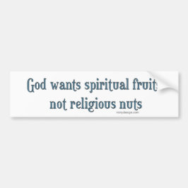 God wil Spirituele groeten Bumpersticker