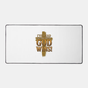 God Wint Christelijk Vintage Kruis Typografie T-sh Bureaumat