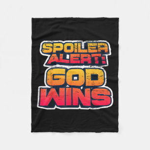  God - Wint het Shirt dat God het Christelijke gel Fleece Deken