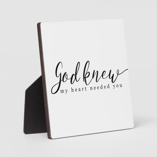 God wist dat mijn hart je nodig had fotoplaat (Voorkant)
