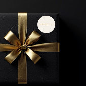 GOD WITH US Cream Christmas Sticker #2