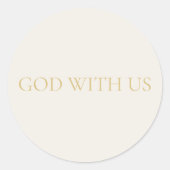 God With Us Sticker #2 (Devant)