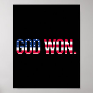 God Won Jezus geloof over alle christelijke dingen Poster