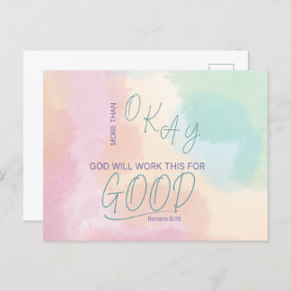 God Works All Things for Good Postcard Briefkaart