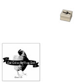 God zag dat het goed was. bijbelkip 	rubberstempel (Gestempeld)