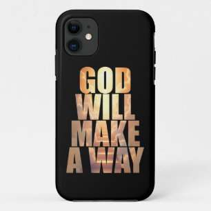 God zal een weg Christelijk maken iPhone 11 Hoesje
