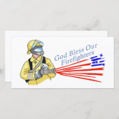 God Zal Onze Brandweer Beschermen Bedankkaart (Voorkant / Achterkant)