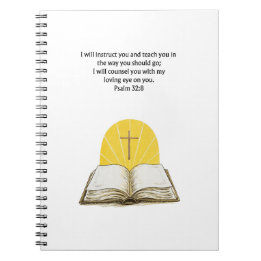 God Zal Uw Pad Leiden - Psalm 32:8 Dagboek Notitieboek